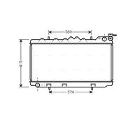 AVA COOLING SYSTEMS DN2094 Radiateur du moteur