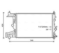 Radiateur d'eau ailettes jointes mécaniquement OLA2484 AVA QUALITY COOLING