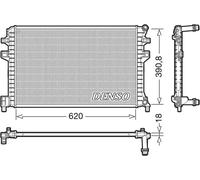 Radiateur d'eau DRM02018 DENSO pour VW AUDI SEAT SKODA