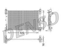 Radiateur d'eau DRM09115 DENSO pour FIAT ALFA ROMEO