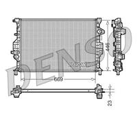 Radiateur d'eau DRM10077 DENSO pour FORD VOLVO