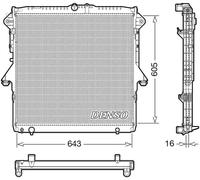 DENSO DRM10118 Radiateur du moteur