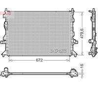 Radiateur d'eau DRM10126 DENSO