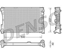 Radiateur d'eau DRM17046 DENSO pour MERCEDES-BENZ CLS CLASSE C CLASSE E