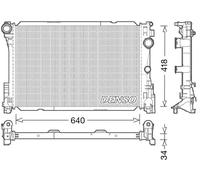 Radiateur d'eau DRM17049 DENSO pour MERCEDES-BENZ CLS CLASSE C T-Model SLK