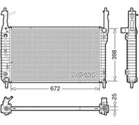 Radiateur, refroidissement du moteur DENSO DRM20123