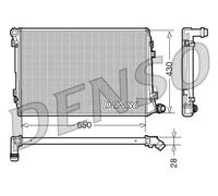 Radiateur d'eau DRM32037 DENSO pour VW AUDI SEAT SKODA