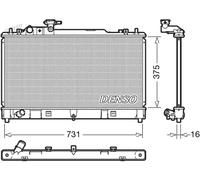 Radiateur d'eau DRM44036 DENSO pour MAZDA 6 A trois volumes 6 Hatchback 6 Break