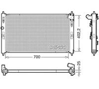 Radiateur d'eau DRM45053 DENSO pour MITSUBISHI ASX