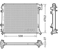 Radiateur d'eau DRM46064 DENSO pour NISSAN RENAULT