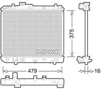 Radiateur d'eau DRM47028 DENSO pour SUZUKI SPLASH