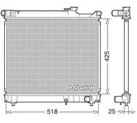 Radiateur d'eau DRM47037 DENSO pour SUZUKI VITARA GRAND VITARA I