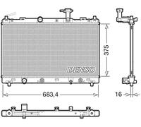 Radiateur, refroidissement du moteur DENSO DRM47041