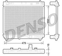Radiateur d'eau DRM50059 DENSO pour TOYOTA URBAN CRUISER