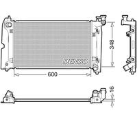 Radiateur d'eau DRM50111 DENSO pour TOYOTA COROLLA Compact COROLLA Liftback