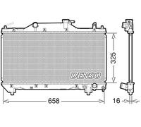 Radiateur d'eau DRM50131 DENSO pour TOYOTA AVENSIS Liftback AVENSIS