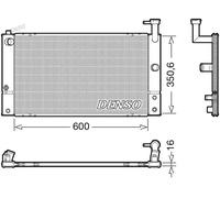 Radiateur d'eau DRM50133 DENSO pour TOYOTA PRIUS Liftback