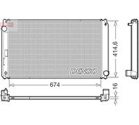 Radiateur d'eau DRM50149 DENSO pour TOYOTA LEXUS