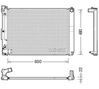 Radiateur d'eau DRM51012 DENSO pour LEXUS RX