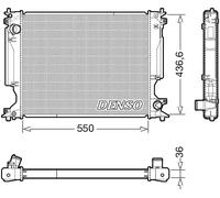 Radiateur d'eau DRM51014 DENSO pour LEXUS IS II
