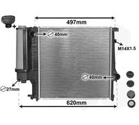 Radiateur d'eau Grille de radiateur soudée 06002124 VAN WEZEL pour BMW 3 3 Coupé