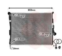 Radiateur d'eau Grille de radiateur soudée 06002278 VAN WEZEL pour BMW 3 3 Coupé