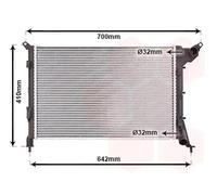 VAN WEZEL - Radiateur refroidissement moteur 06002310 - Réf. 06002310