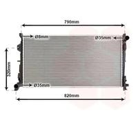VAN WEZEL - Radiateur refroidissement moteur 07002092 - Réf. 07002092