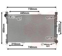 Radiateur d'eau Grille de radiateur soudée 30002286 VAN WEZEL pour MERCEDES-BENZ