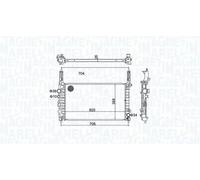 MAGNETI MARELLI 350213162900 Radiateur du moteur