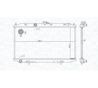 Radiateur d'eau Grille de radiateur soudée 350213176200 MAGNETI MARELLI