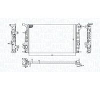 Radiateur d'eau Grille de radiateur soudée 350213199200 MAGNETI MARELLI