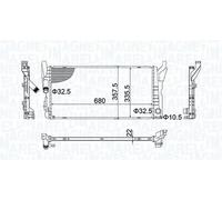 MAGNETI MARELLI 350213202900 Radiateur du moteur