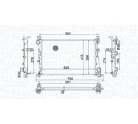 MAGNETI MARELLI 350213203400 Radiateur du moteur