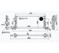 MAGNETI MARELLI 350213206700 Radiateur du moteur