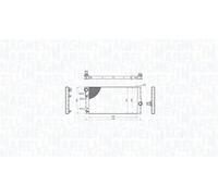 Radiateur d'eau Grille de radiateur soudée 350213214600 MAGNETI MARELLI pour BMW