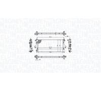 Radiateur d'eau Grille de radiateur soudée 350213215400 MAGNETI MARELLI