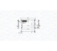 Radiateur d'eau Grille de radiateur soudée 350213217900 MAGNETI MARELLI