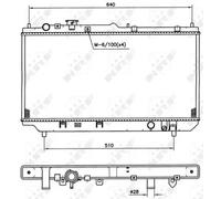 NRF Radiateur du moteur 509511 – Refroidissement du moteur
