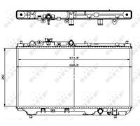 Radiateur d'eau Grille de radiateur soudée 509512 NRF pour MAZDA