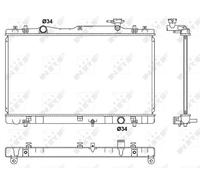 NRF Radiateur de refroidissement moteur 53062
