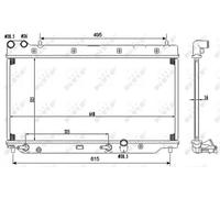Radiateur, refroidissement moteur NRF 53110