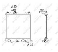 NRF Radiateur de refroidissement du moteur 53430