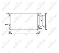 Radiateur, refroidissement moteur NRF 53590