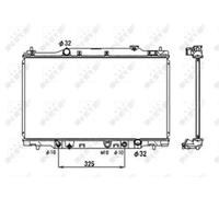 Radiateur d'eau Grille de radiateur soudée 53679 NRF pour HONDA STREAM