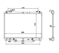 NRF 53702 Radiateur du moteur
