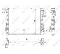 NRF 53712 Radiateur du moteur