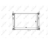 NRF Radiateur du moteur 53740 – Grille soudée – Pour Ford Fiesta V