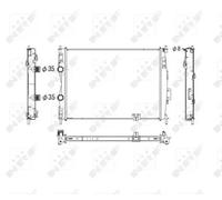 Radiateur, refroidissement moteur NRF 53755