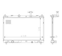 NRF 550031 Radiateur du moteur